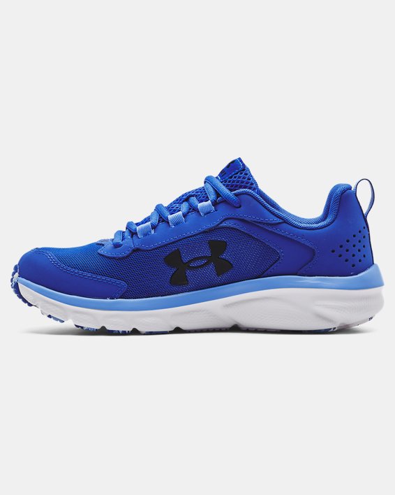 Boys' Grade School UA Assert 9 Running Shoes, Blue, pdpMainDesktop image number 1